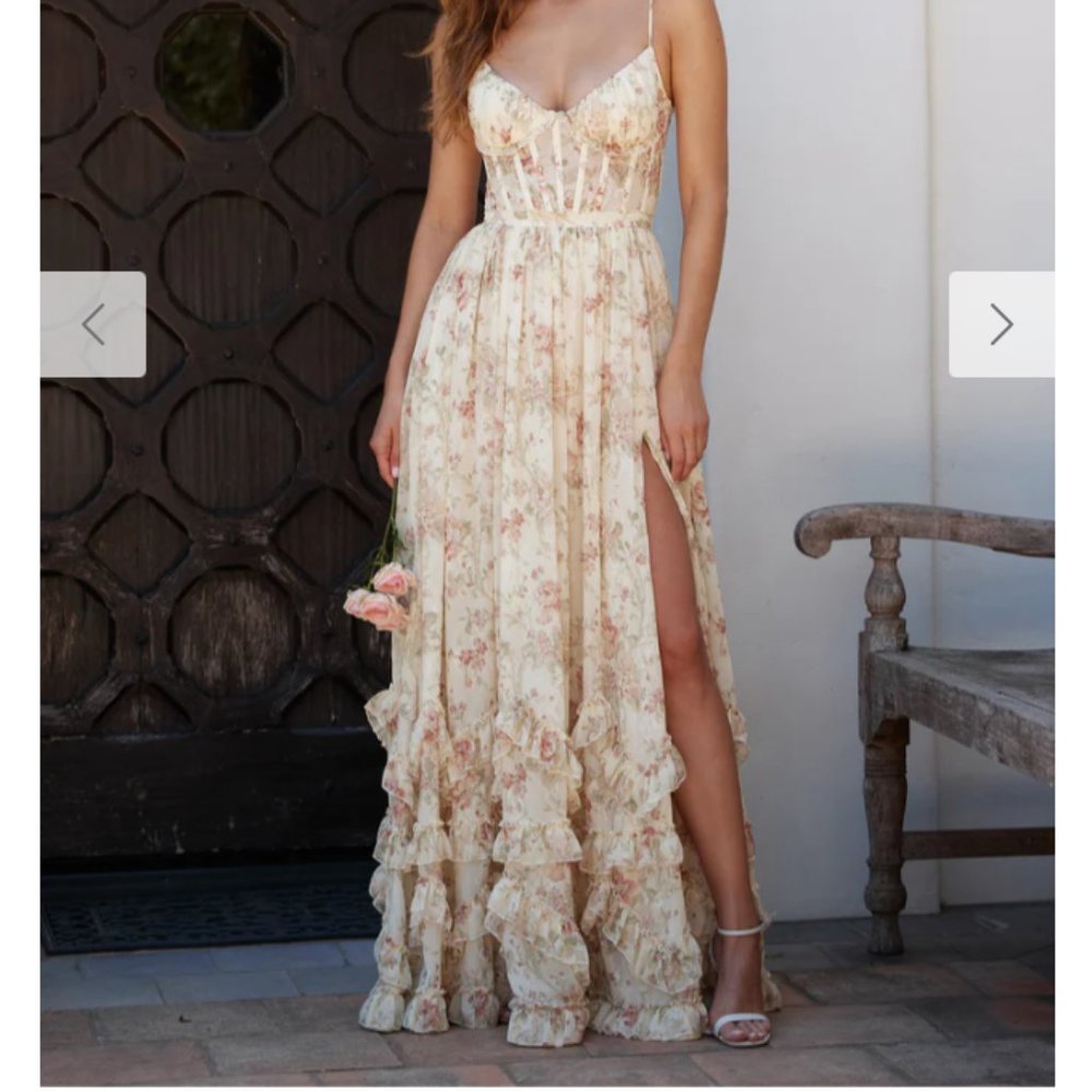 The Carmen Dress in Carmel Valley Rose